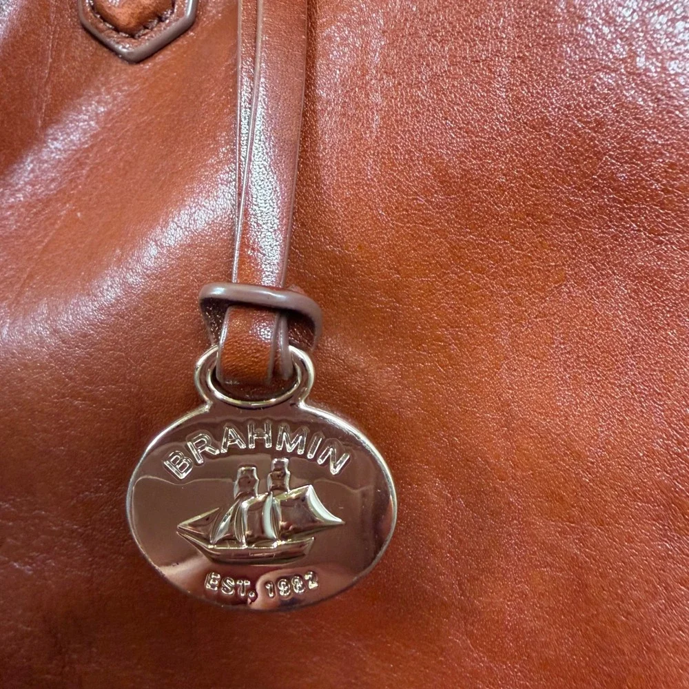 Brahmin Leather Briefcase Lrg 16